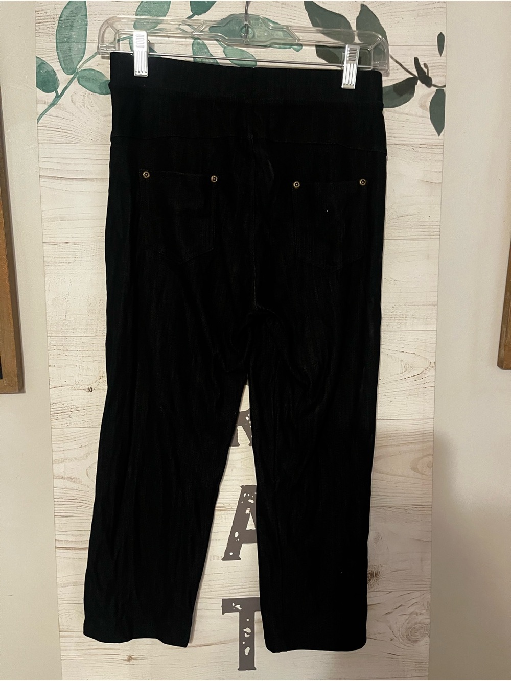 Kids Black Corduroy Pull-On Pants